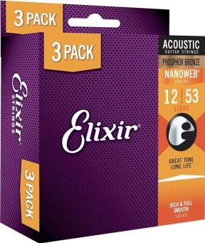 Elixir 16052 012/054 3 PACK 16545 Nanoweb