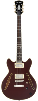 Dangelico EXCEL MINI DC TOUR SOLID WINE električna gitara 