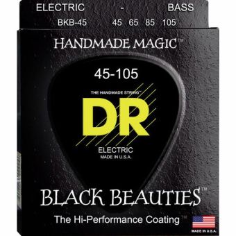 DR Strings Black Beauties BKB-45 coated žice za bas gitaru