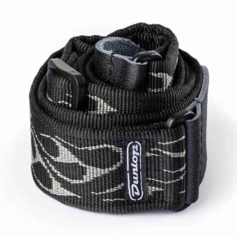 Jim Dunlop D38-11GY STRAP FLAMBE-Grey
