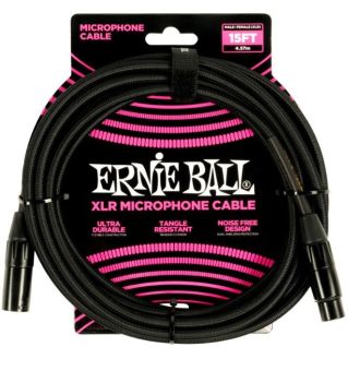 Ernie Ball P06391 15' Braided XLR Mikrofonski kabl